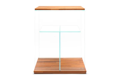 Mueble para urna 30C de cristal con bases de madera
